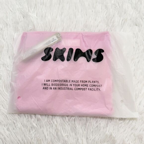 BNWT Women SKIMS Cotton Rib Mid Rise Brief in Bubblegum Size 2X - Picture 3 of 7